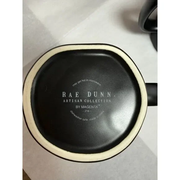 Gently Used Lot of 4 Halloween Mugs SPOOKY Rae Dunn - Picture 5 of 5